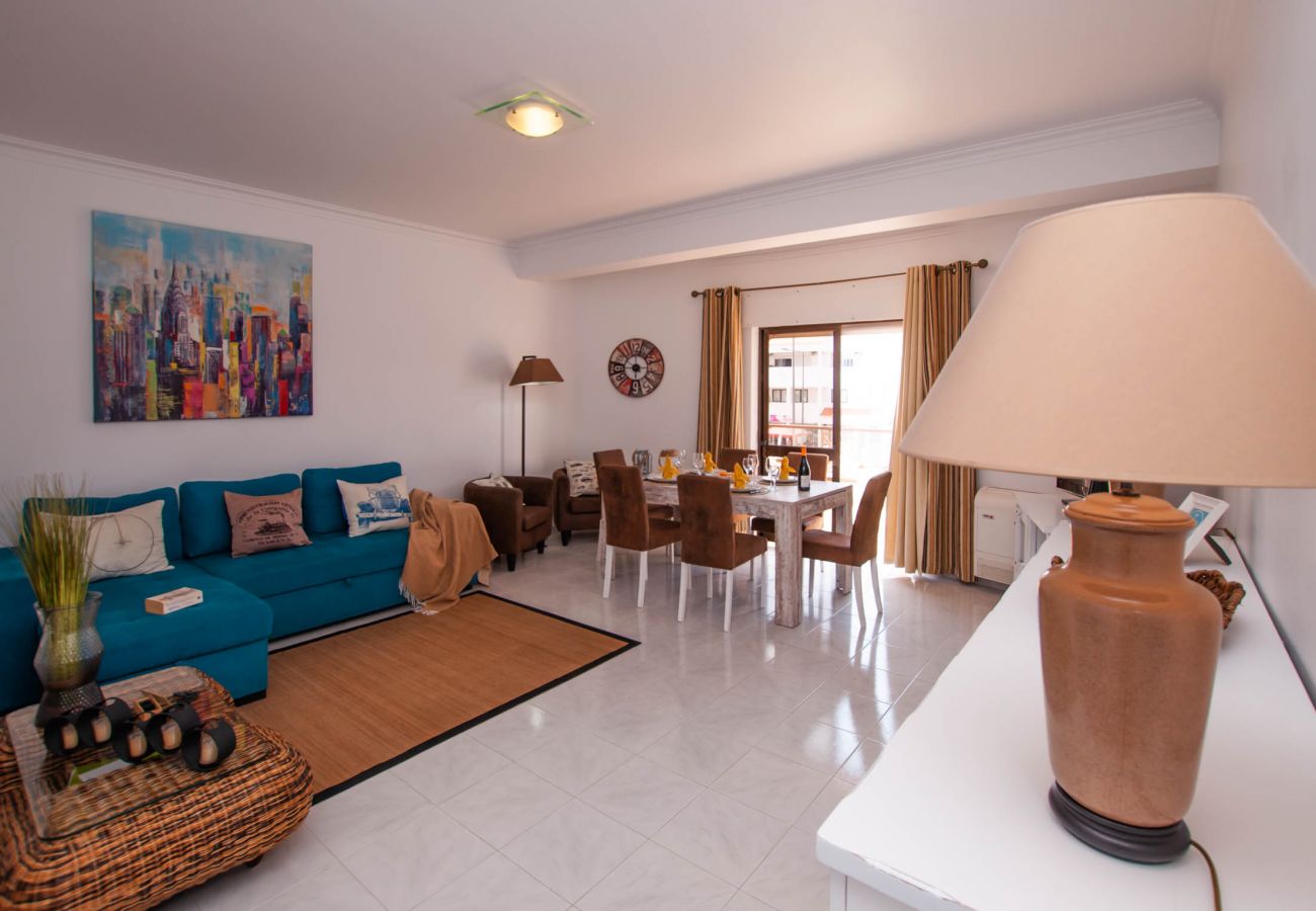 Apartment in Albufeira - Walk to Beach & Strip Stylish 2BR w/ Pool, Terrace & BBQ | Albufeira